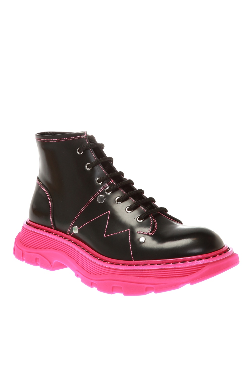 Alexander McQueen Hybrid Chelsea Bootsブーツ Alexander McQueen - Hybrid Leather Chelsea Boots - Black